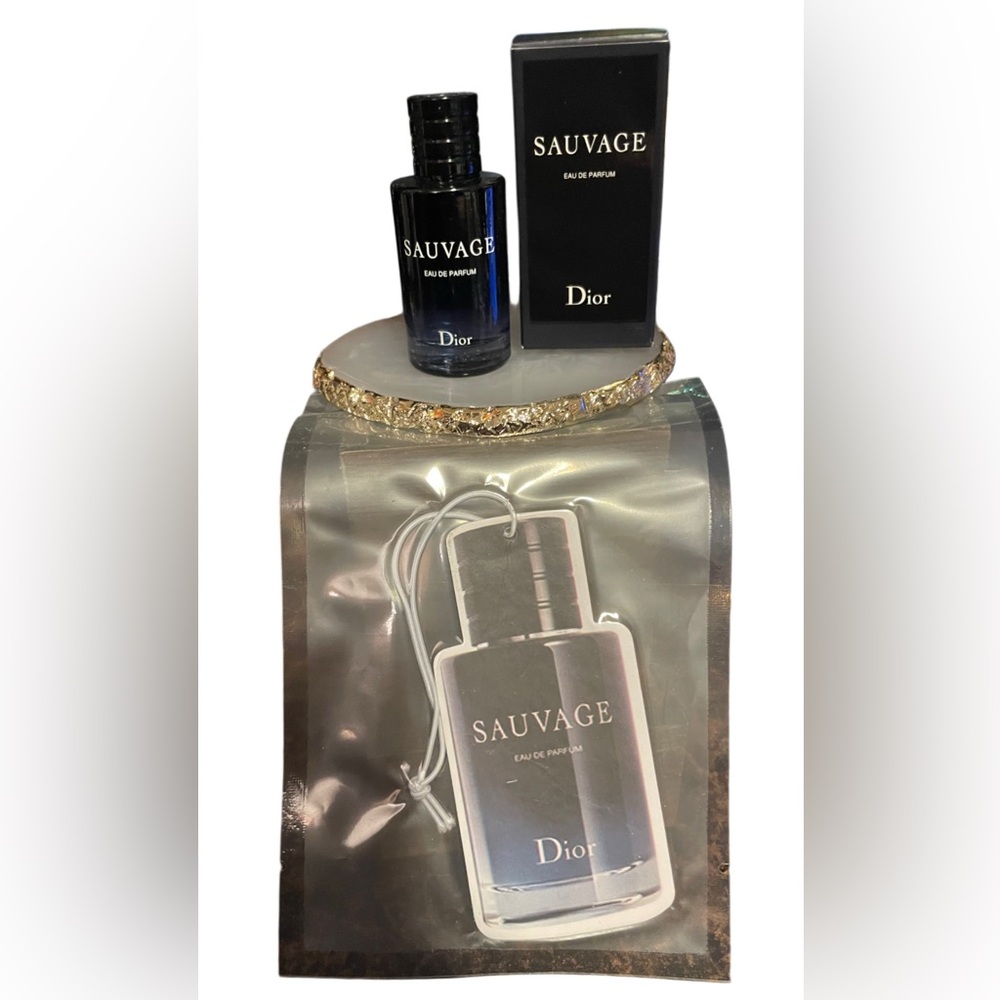Dior Sauvage Car Freshie& Authentic Mini Dabber Bundle